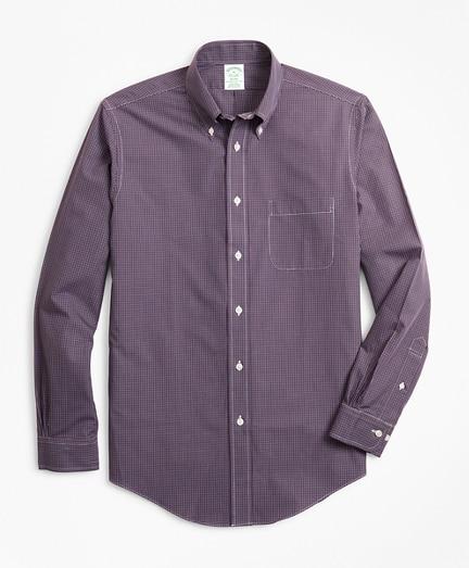 Brooks Brothers Non-iron Milano Fit Micro-windowpane Sport Shirt