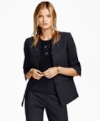 Brooks Brothers Women's Three-quarter-sleeve Toggle Jacket