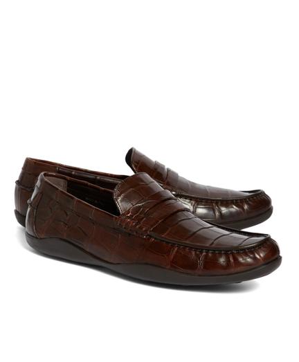 Brooks Brothers Harrys Of London Basel Alligator Penny Loafers