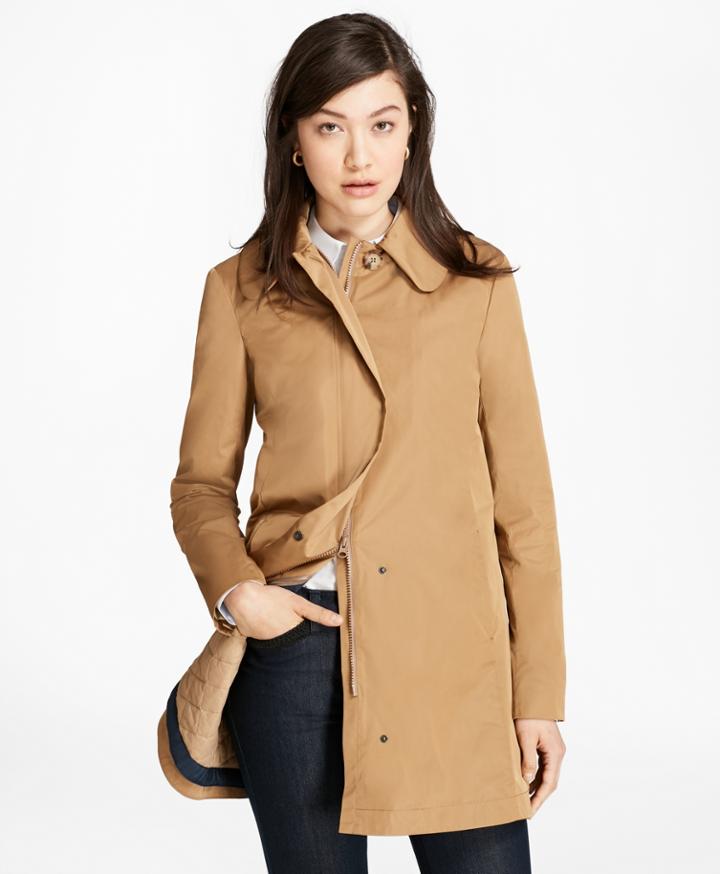 Brooks Brothers Women's Peter Pan Collar Coat