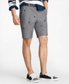 Brooks Brothers Men's Embroidered Anchor Chambray Shorts