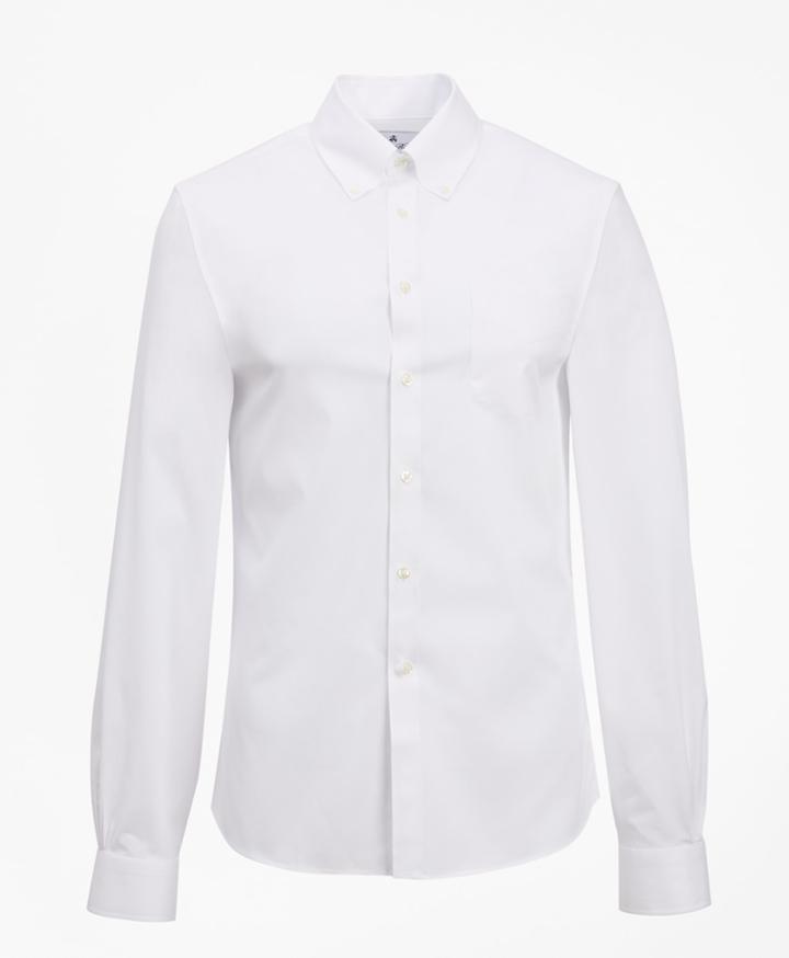 Brooks Brothers Men's Extra Slim Fit Slim Fit Dress Shirt, Performance Non-iron With Coolmax, Button-down Collar Broadcloth