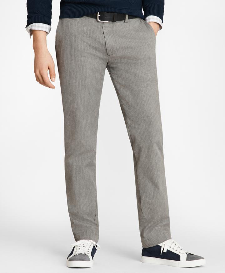 Brooks Brothers Men's Pinstriped Twill Chinos