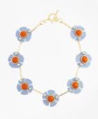 Brooks Brothers Station Flower Necklace
