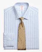 Brooks Brothers Regular Fit Classic-fit Dress Shirt, Non-iron Alternating Framed Stripe