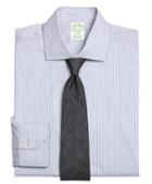 Brooks Brothers Milano Slim-fit Dress Shirt, Heathered Frame Stripe