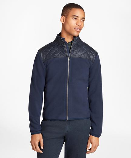 Brooks Brothers Quilted-yoke Polar Fleece Jacket