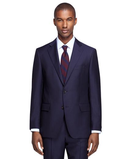 Brooks Brothers Regent Fit Navy Alternating Stripe 1818 Suit