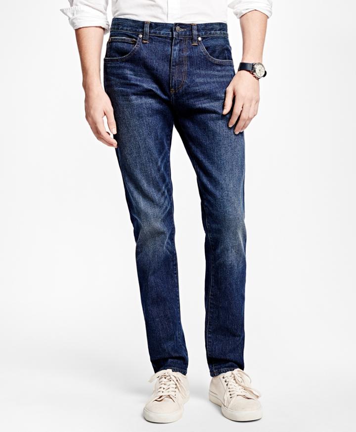 Brooks Brothers Men's 116 Slim Stretch Jeans In Indigo