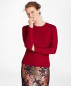 Brooks Brothers Women's Waffle-knit Silk-cashmere Sweater