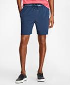 Brooks Brothers Men's Montauk 6 Swim Trunks With Piping