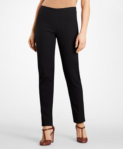 Brooks Brothers Petite Stretch-cotton Jacquard Pants