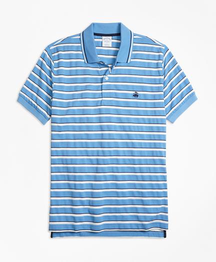 Brooks Brothers Slim Fit Multi Texture Stripe Polo Shirt