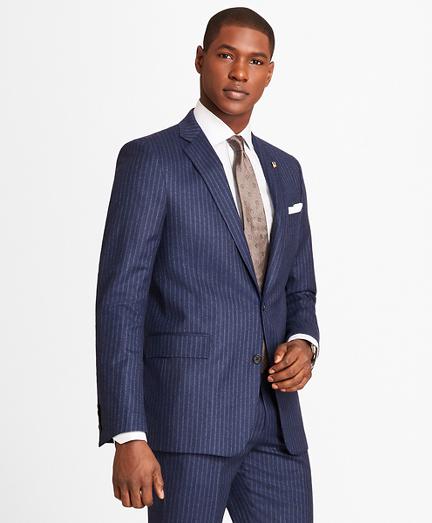 Brooks Brothers Regent Fit Double Stripe Flannel 1818 Suit