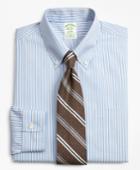 Brooks Brothers Men's Stretch Extra Slim Fit Slim-fit Dress Shirt, Non-iron Alternating Stripe