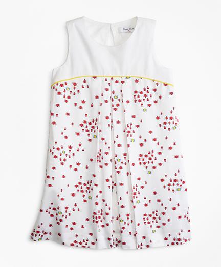 Brooks Brothers Cotton Bug Print Dress