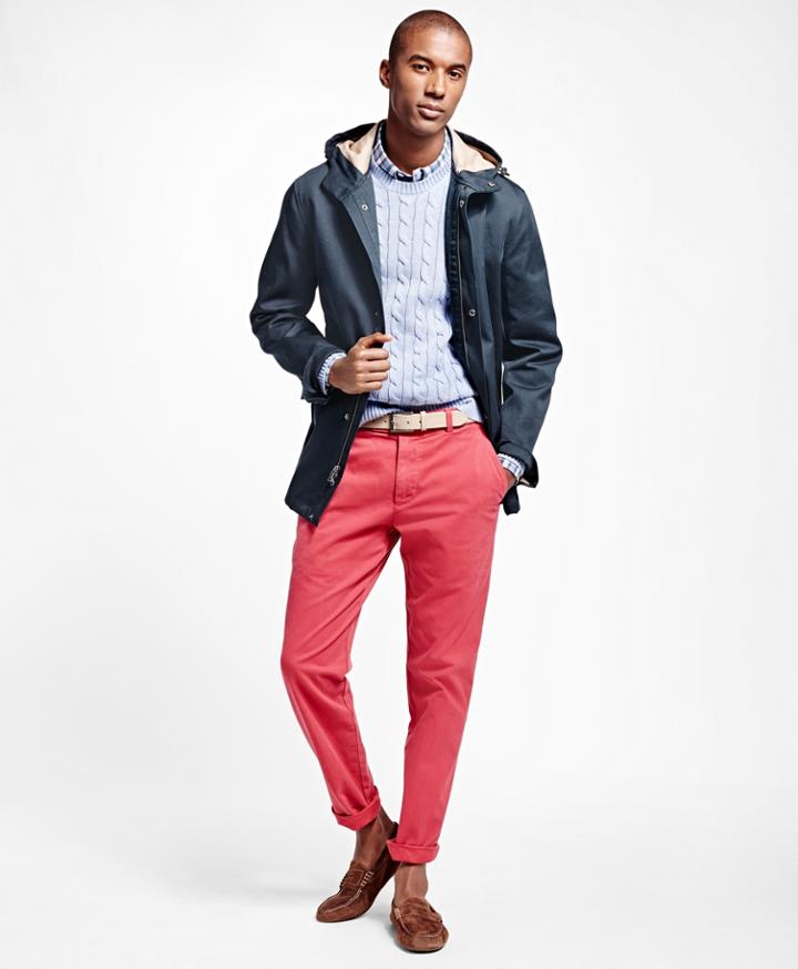 Brooks Brothers Men's Bonded Rain Jacket