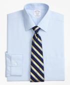 Brooks Brothers Men's Stretch Slim Fitted Dress Shirt, Non-iron Hairline Stripe