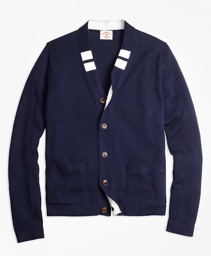 Brooks Brothers Varsity Stripe Cardigan