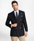 Brooks Brothers Country Club Madison Fit Saxxon Wool Double-breasted Blazer