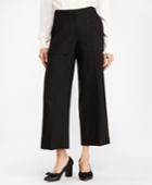 Brooks Brothers Women's Stretch Wool Wide-leg Cropped Pants