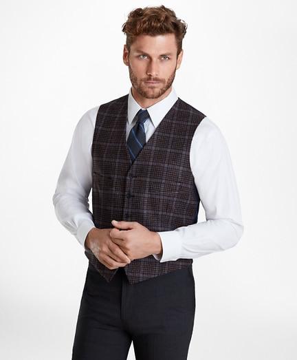 Brooks Brothers Glen Plaid Five-button Vest