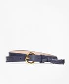 Brooks Brothers Women's Leather Trouser Belt With Tassel