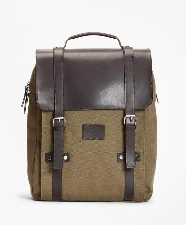 Brooks Brothers Men's Canvas Backpack