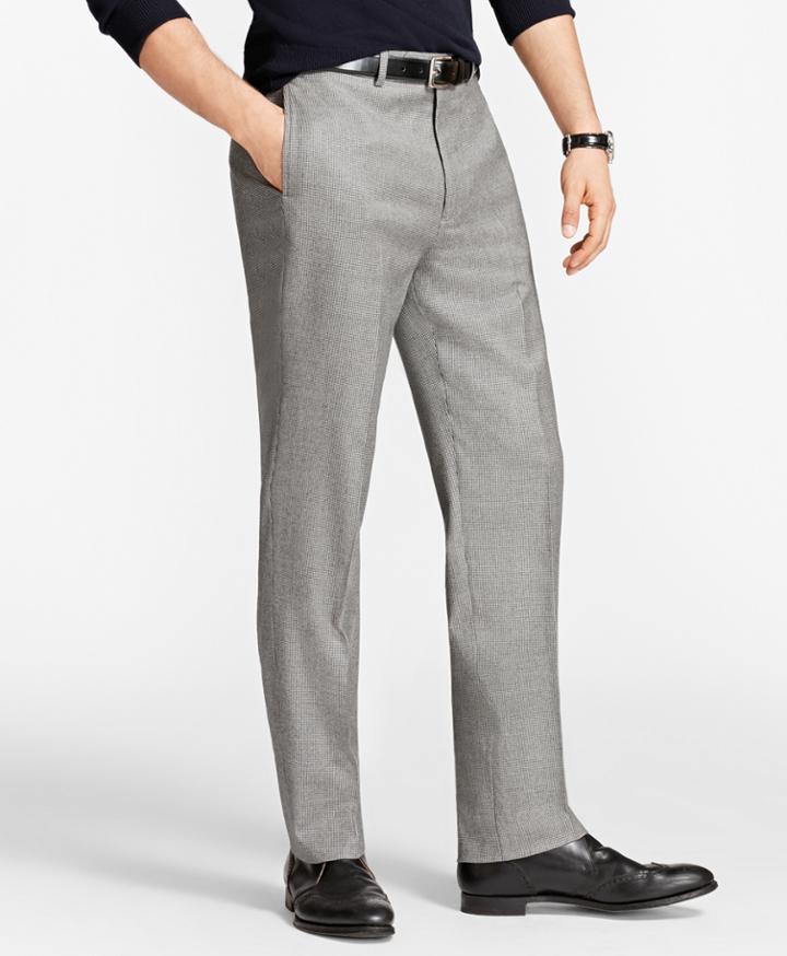 Brooks Brothers Men's Madison Fit Houndscheck Trousers