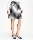 Brooks Brothers Gingham Boucle Skirt