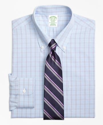 Brooks Brothers Non-iron Milano Fit Houndstooth Triple Overcheck Dress Shirt