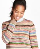 Brooks Brothers Women's Merino Wool-blend Fair Isle Sweater