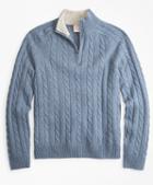 Brooks Brothers Wool-blend Half-zip Sweater