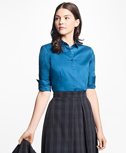 Brooks Brothers Tailored-fit Stretch-cotton Blouse