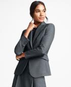Brooks Brothers Women's Bird's-eye Stretch-wool One-button Jacket