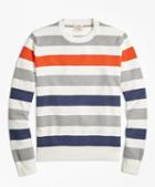 Brooks Brothers Multi-stripe Crewneck Sweater