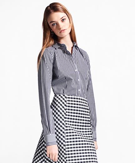 Brooks Brothers Non-iron Tailored-fit Gingham Stretch Cotton Fun Shirt