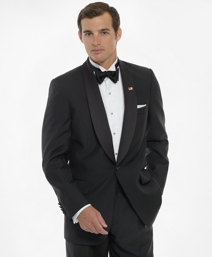 Brooks Brothers Men's One-button Shawl Collar Tuxedo Jacket