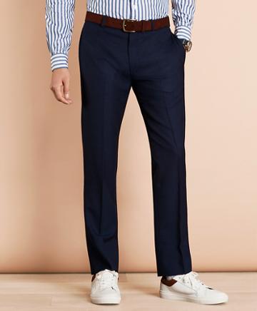 Brooks Brothers Wool Bird's-eye Suit Trousers