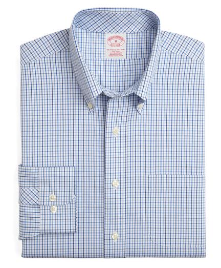 Brooks Brothers Supima Cotton Non-iron Slim Fit Tonal Check Twill Sport Shirt