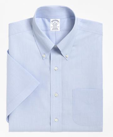 Brooks Brothers Non-iron Regent Fit Short-sleeve Dress Shirt