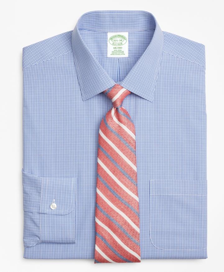 Brooks Brothers Men's Extra Slim Fit Slim-fit Dress Shirt, Non-iron Micro-framed Gingham