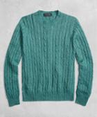 Brooks Brothers Golden Fleece 3-d Knit Cable Crewneck Sweater