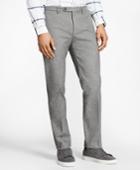 Brooks Brothers Men's Slim-fit Heathered Stretch-twill Chinos