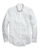 Brooks Brothers Men's Non-iron Regent Fit Yellow Twin Check Sport Shirt