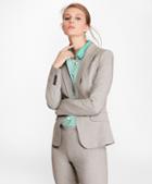 Brooks Brothers Petite Stretch-wool Peak Lapel Jacket