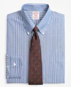 Brooks Brothers Men's Stretch Regular Fit Classic-fit Dress Shirt, Non-iron Ground Stripe
