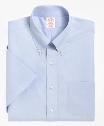 Brooks Brothers Non-iron Madison Fit Short-sleeve Dress Shirt