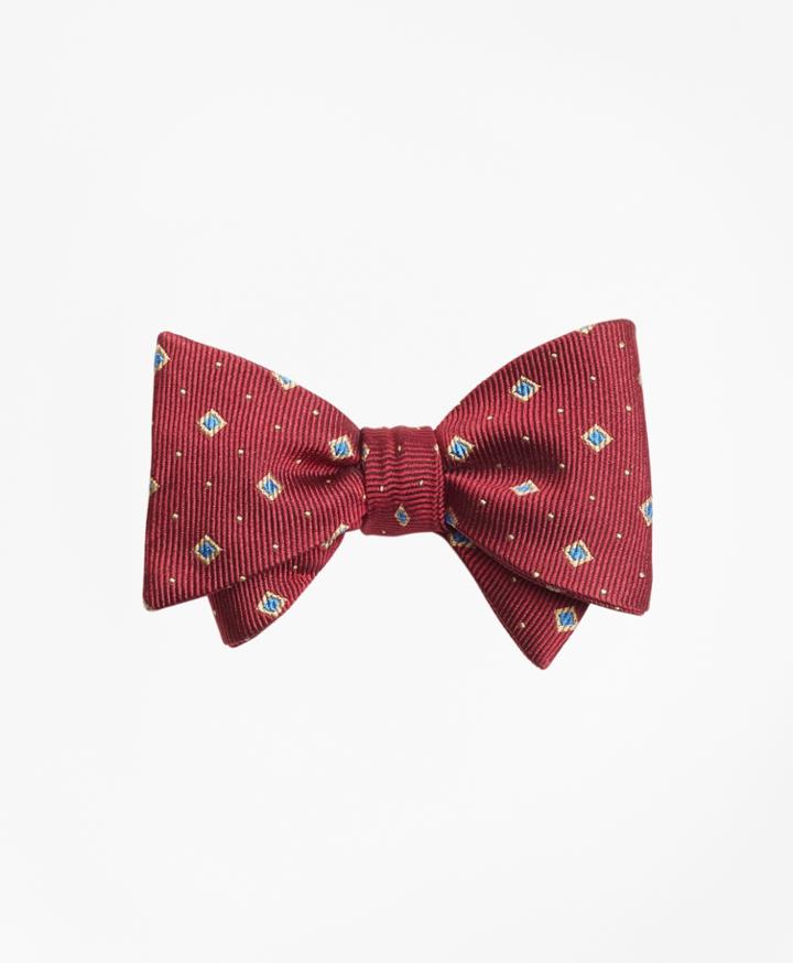 Brooks Brothers Men's Diamond And Dot Bow Tie