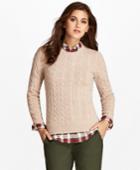 Brooks Brothers Women's Cable-knit Cashmere Sweater